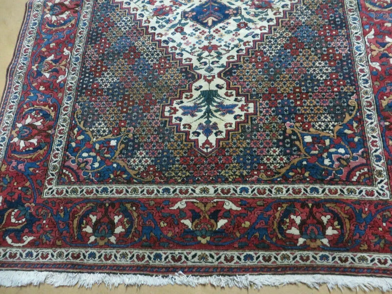 4' X 7' Vintage Handmade Turkish Floral Orient Medallion Wool Veg Dye Rug Nice by Jewel Rugs