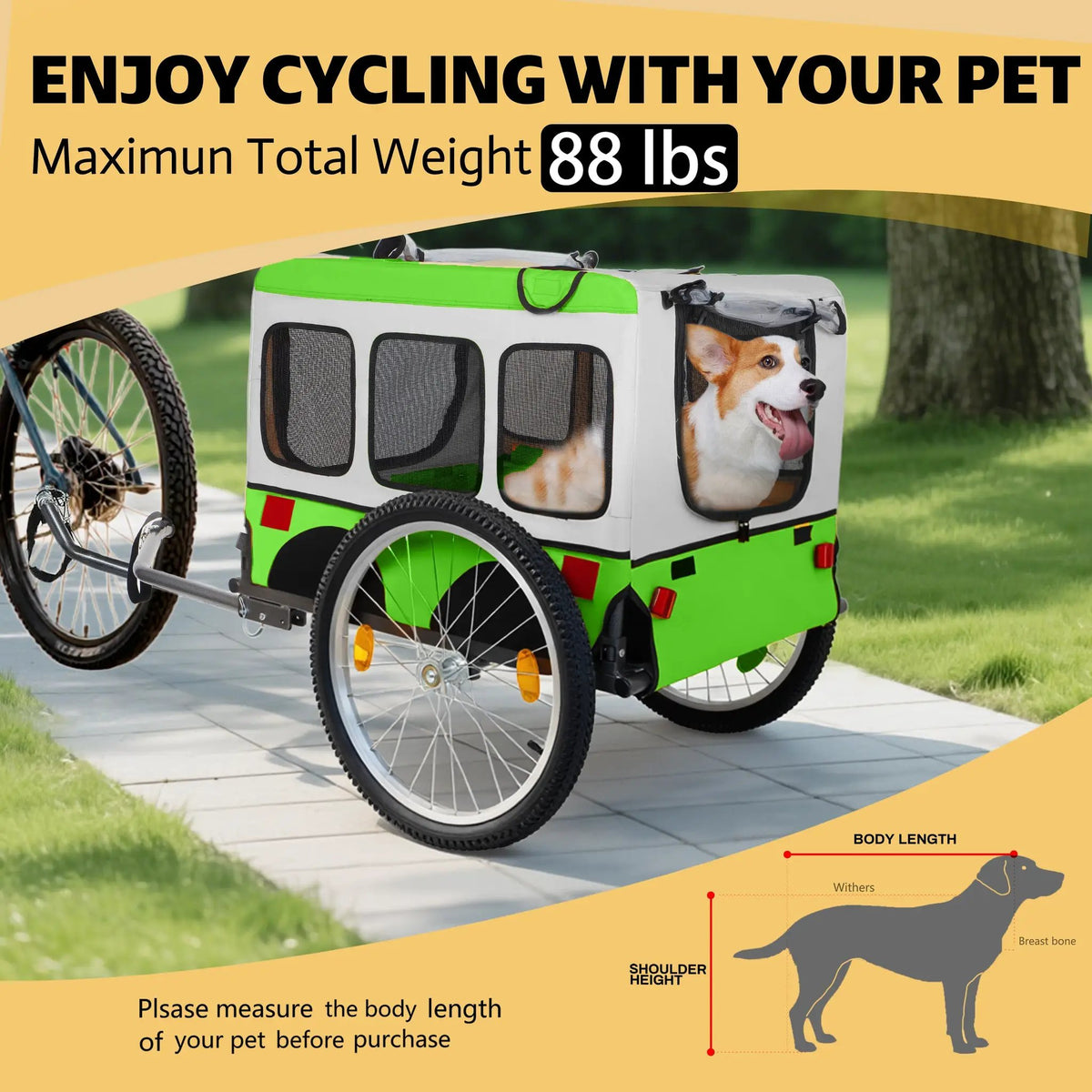 Large Folding Bike Trailer for Dogs by HouseOfZazla
