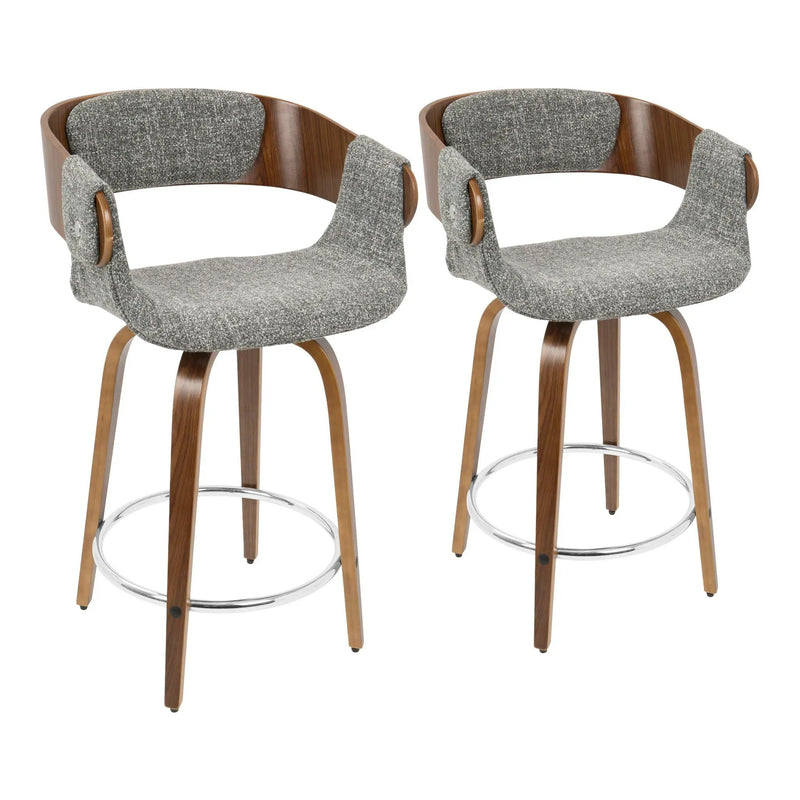 Elisa - Mid Century Modern Counter Stool (Set of 2) by HouseOfZazla