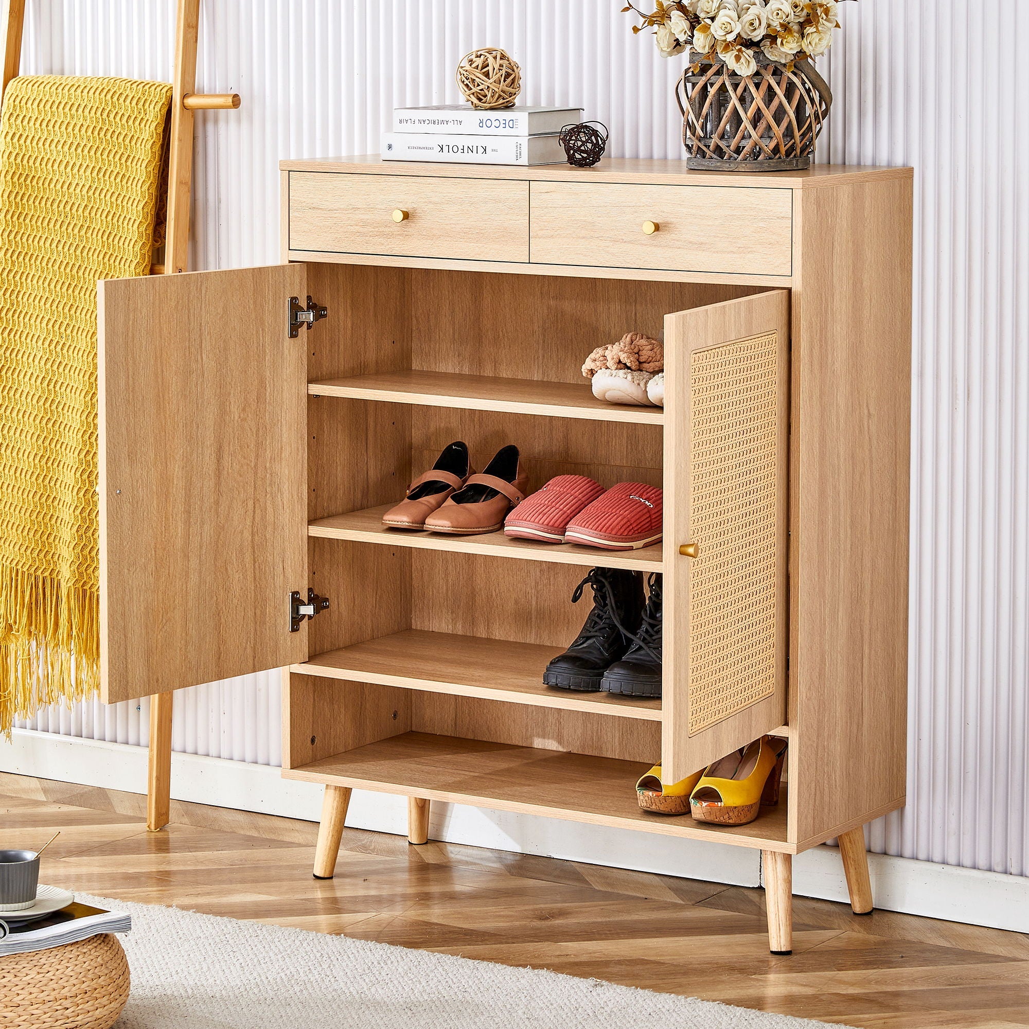Multifunctional Modern Minimalist Shoe Cabinet by HouseOfZazla