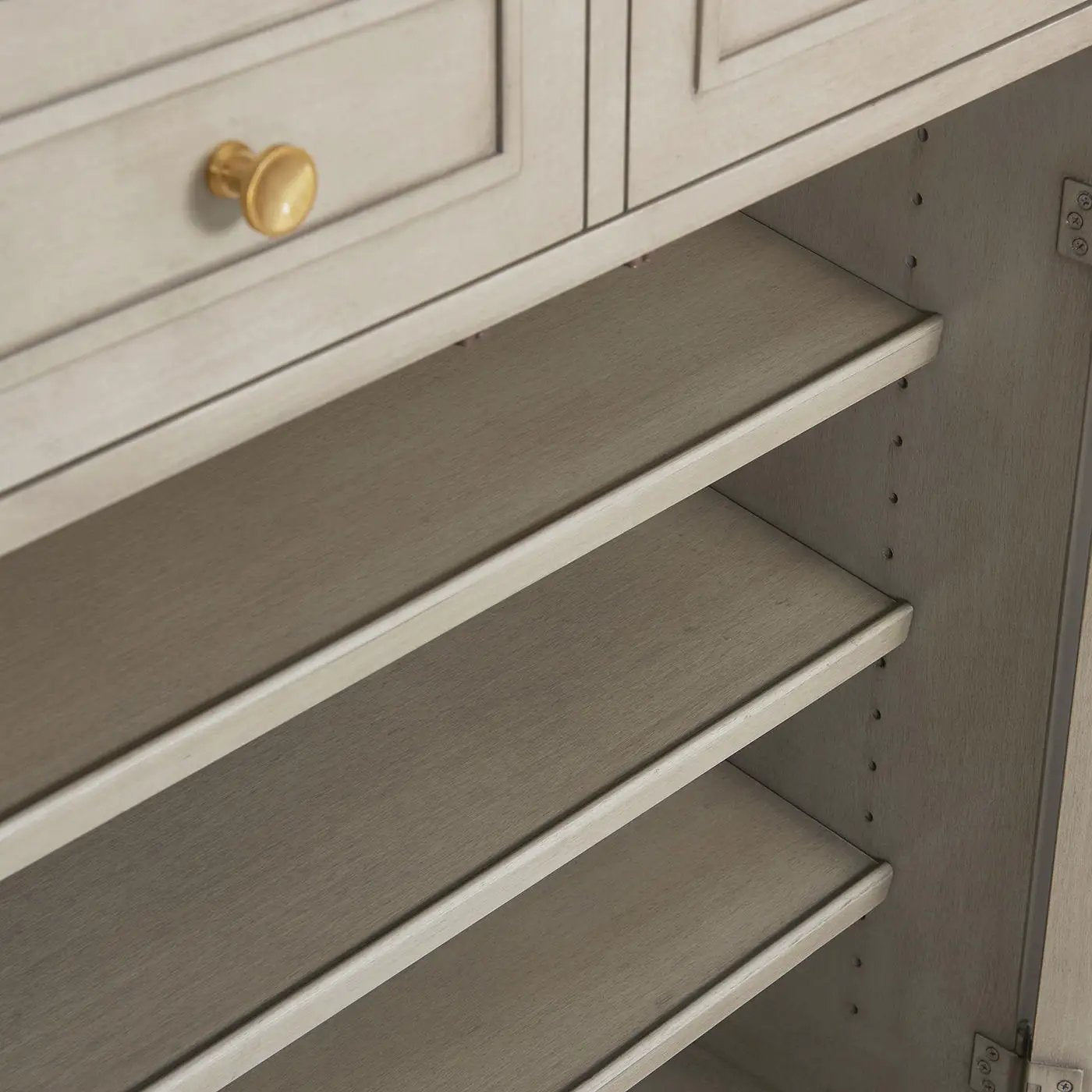 Dauphin - Handpainted Entryway Storage Cabinet - Gray Cashmere by Unique Piece Furniture