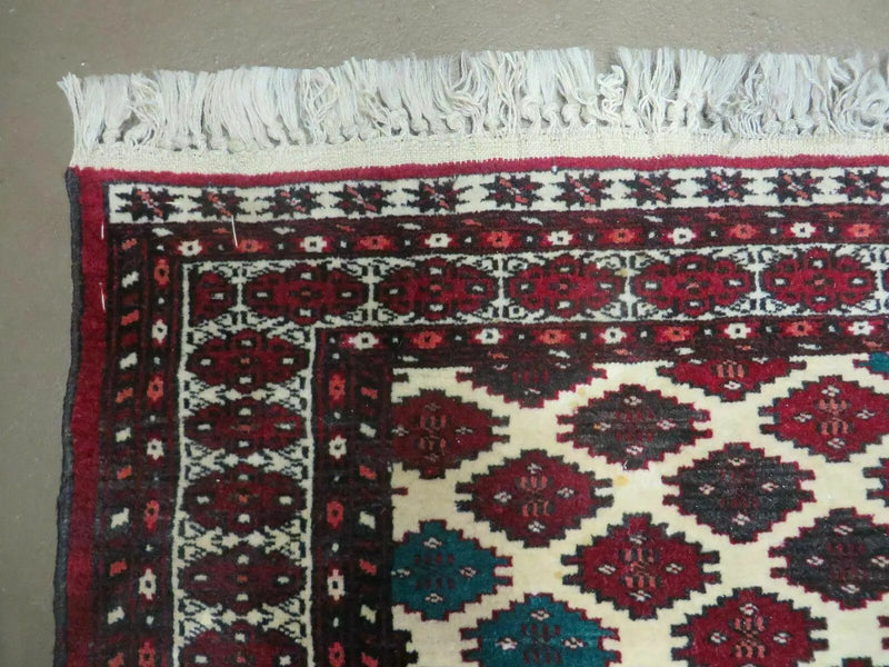 3' X 4' Vintage Handmade Pakistan Bokhara Turkoman Balouch Wool Rug Mat Nice by Jewel Rugs