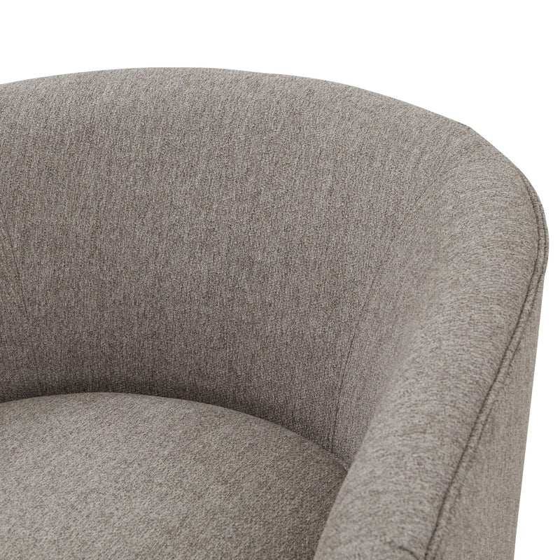 Miramar - Swivel Barrel Chair With Wooden Base