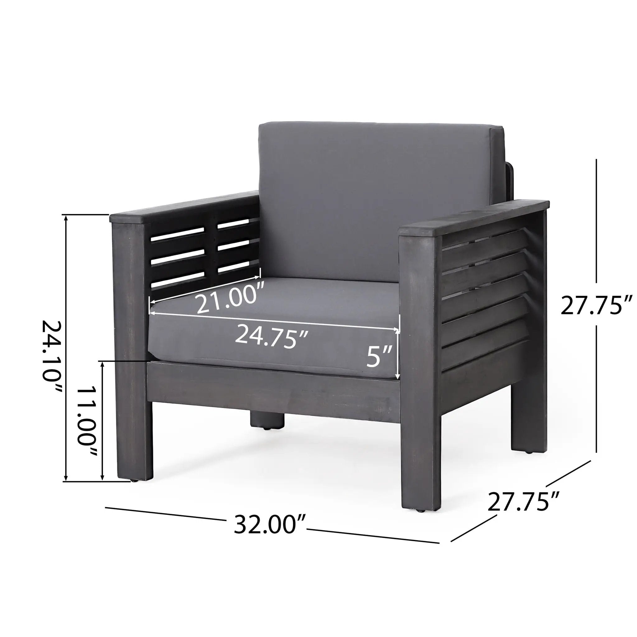 Slat Design Club Chairs With Cushions by HouseOfZazla