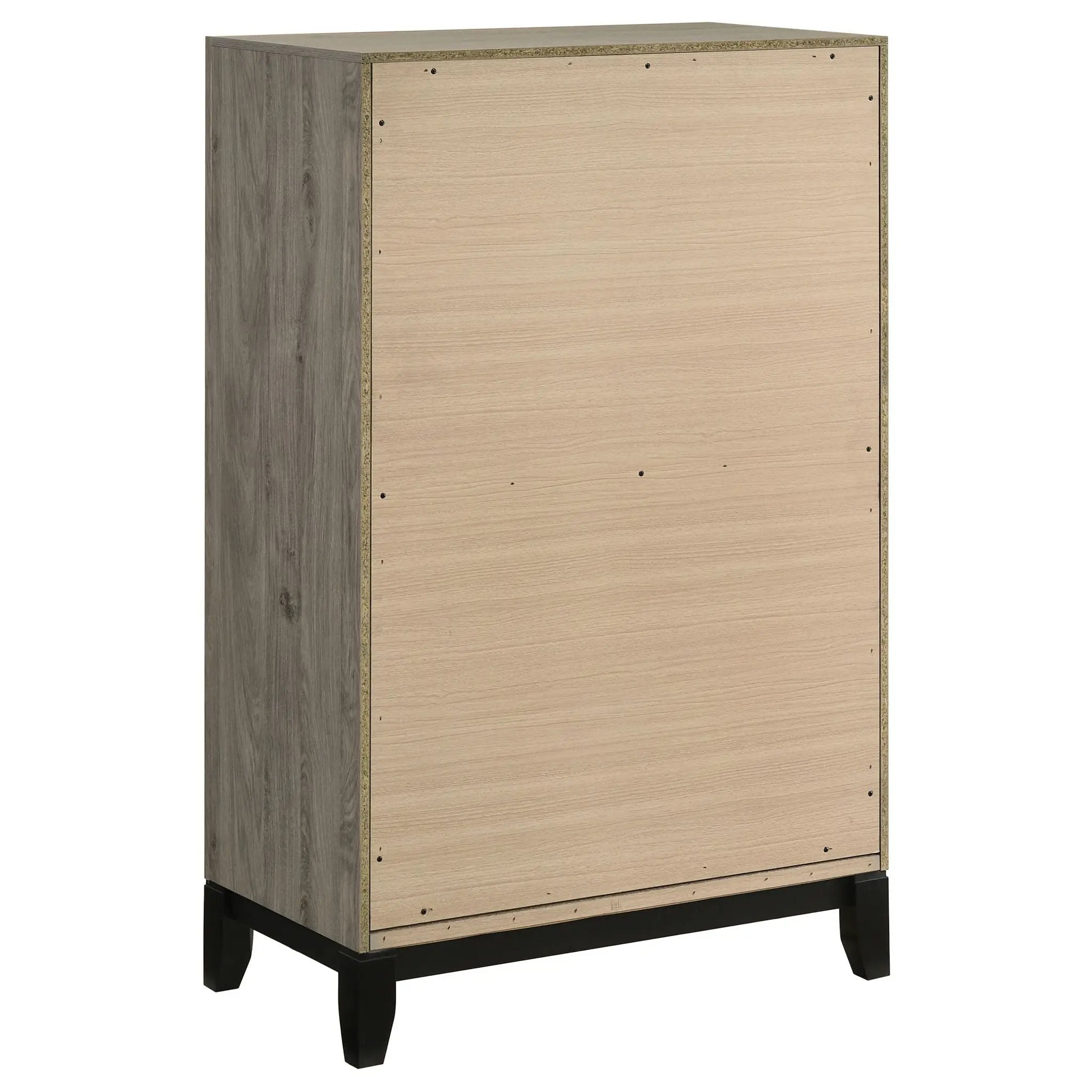 Watson 5-drawer Bedroom Chest of Drawers Light Taupe by Unique Piece Furniture