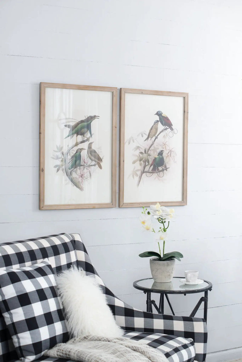 Bird Framed Print (Set of 2) - Multicolor by Unique Piece Furniture