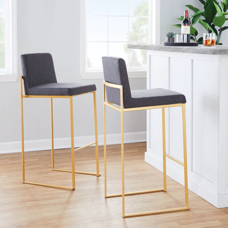 Fuji - Contemporary Design High Back Barstool by Unique Piece Furniture