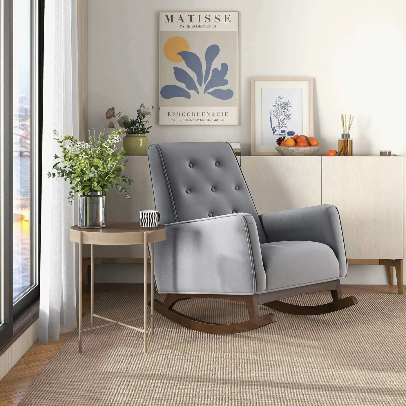 Demetrius - Solid Wood Rocking Chair by HouseOfZazla