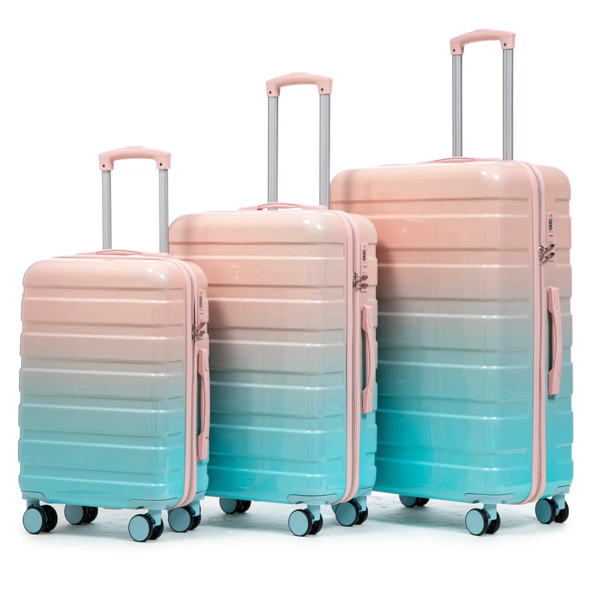 20"/24"/28" 3-Piece Set in Gradient Color Luggage by HouseOfZazla