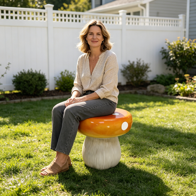 Mushroom Resin Model Stool by HouseOfZazla
