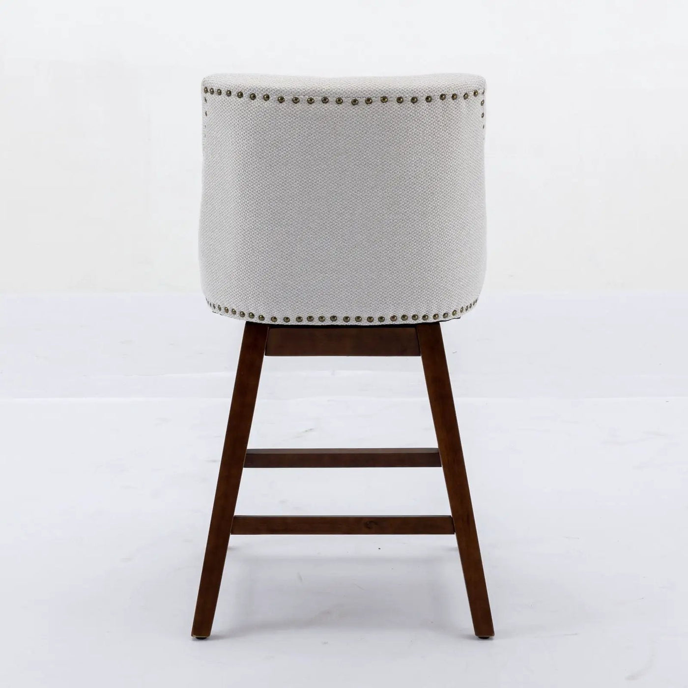 Counter Height Swivel Barstools, 26'' H Seat Height Upholstered Bar Stools (Set of 2), Fabric by Unique Piece Furniture