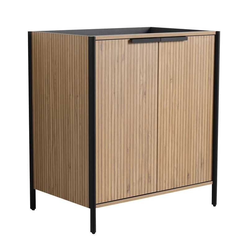 Contemporary Freestanding Bathroom Vanity With Adjustable Shelves by Unique Piece Furniture