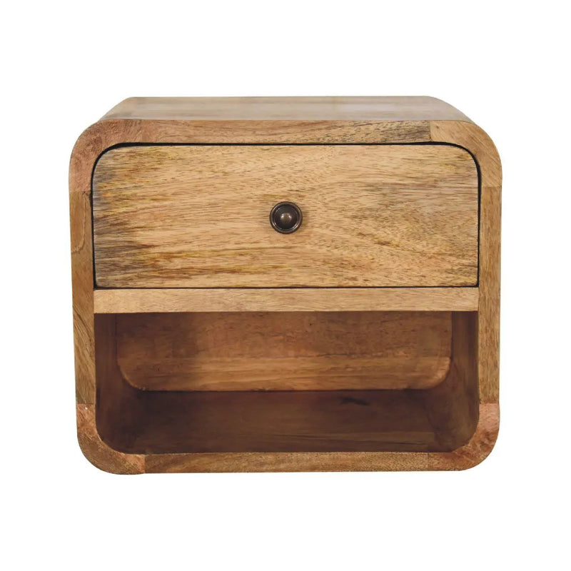 Mini Floating Open Bedside - Oak by Unique Piece Furniture