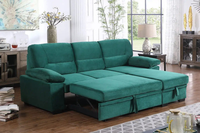 Kipling - Reversible Sleeper Sectional Sofa Chaise by Unique Piece Furniture