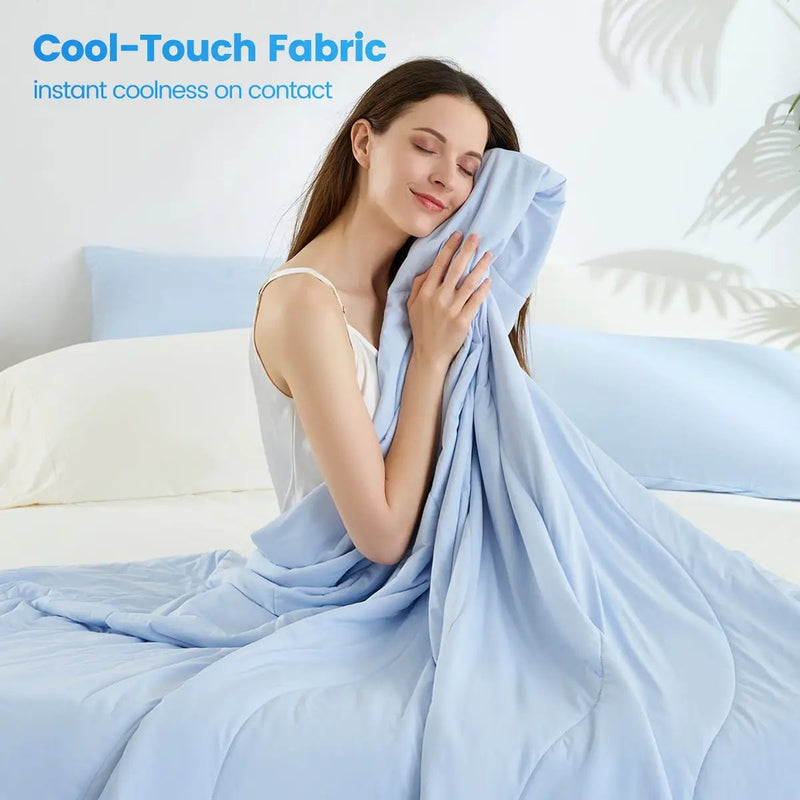 1-Piece 60x90" Cooling DA Comforter, Ice by HouseOfZazla