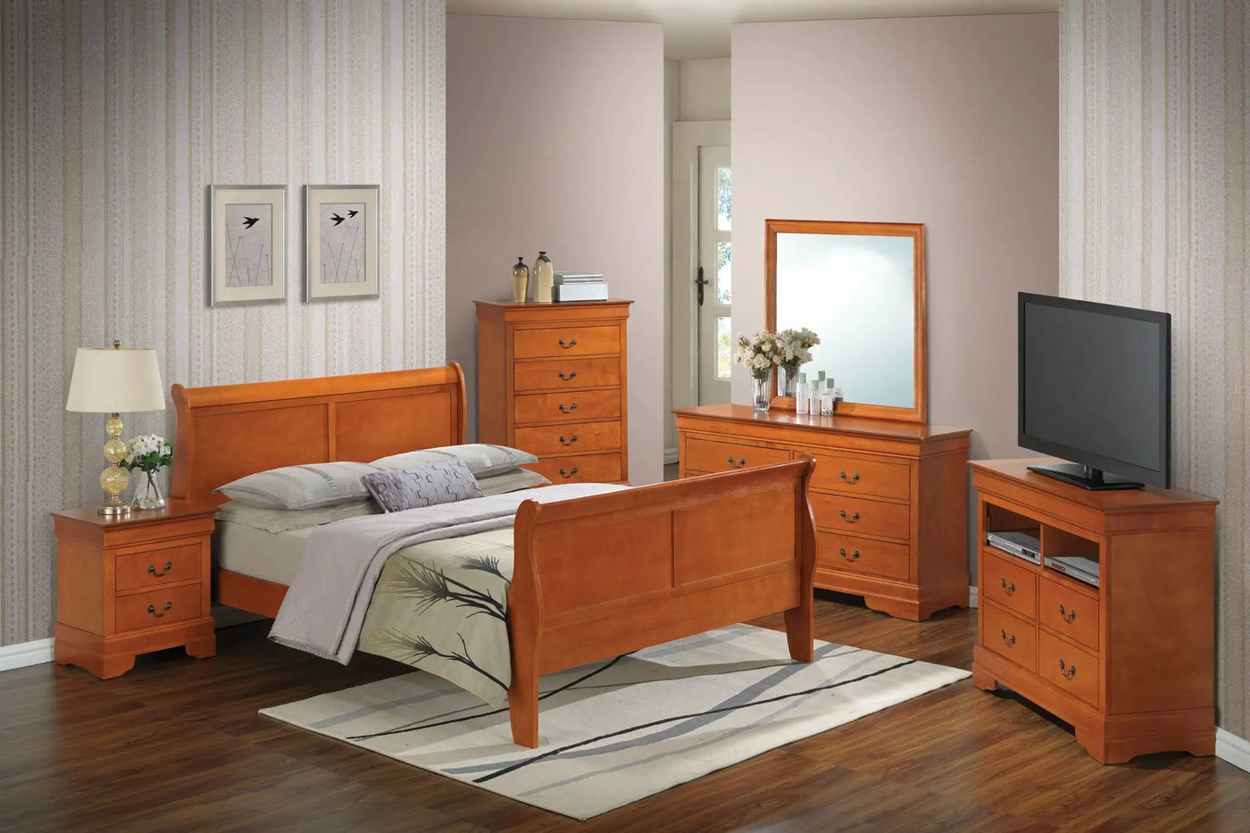 Panel Sleigh Bed by HouseOfZazla