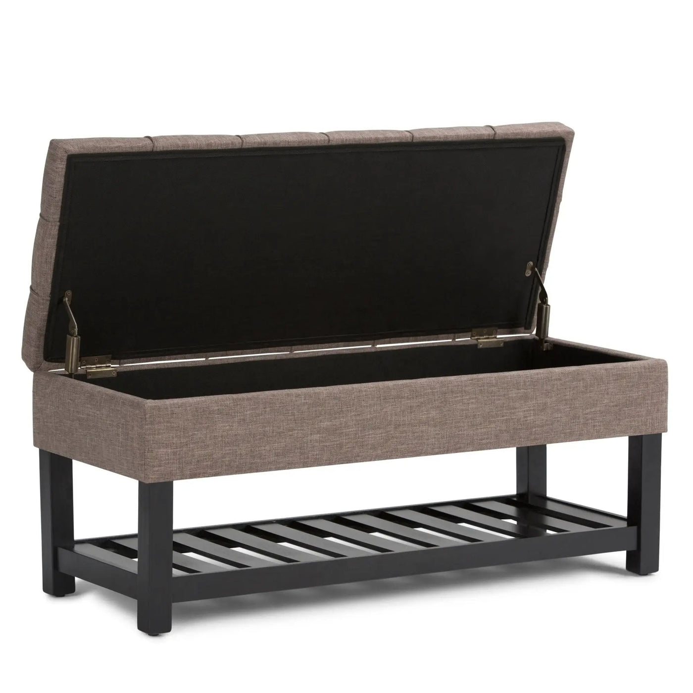 Saxon - Upholstered Transitional Storage Ottoman Bench by Unique Piece Furniture