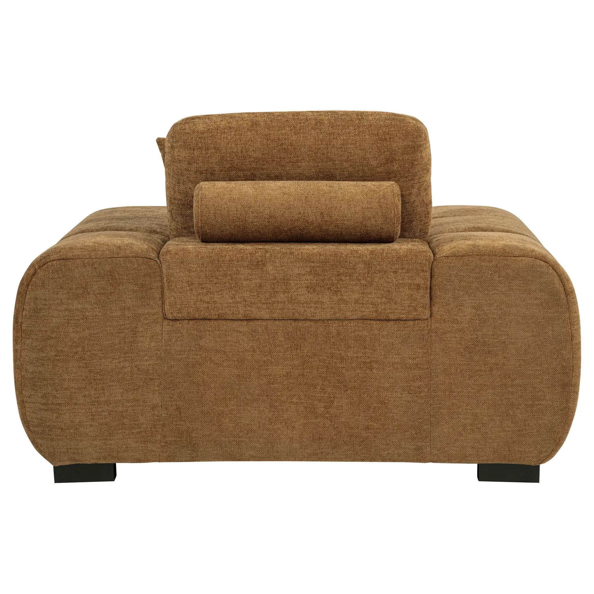 Octavia Upholstered Track Arm Accent Chair Amber by Unique Piece Furniture