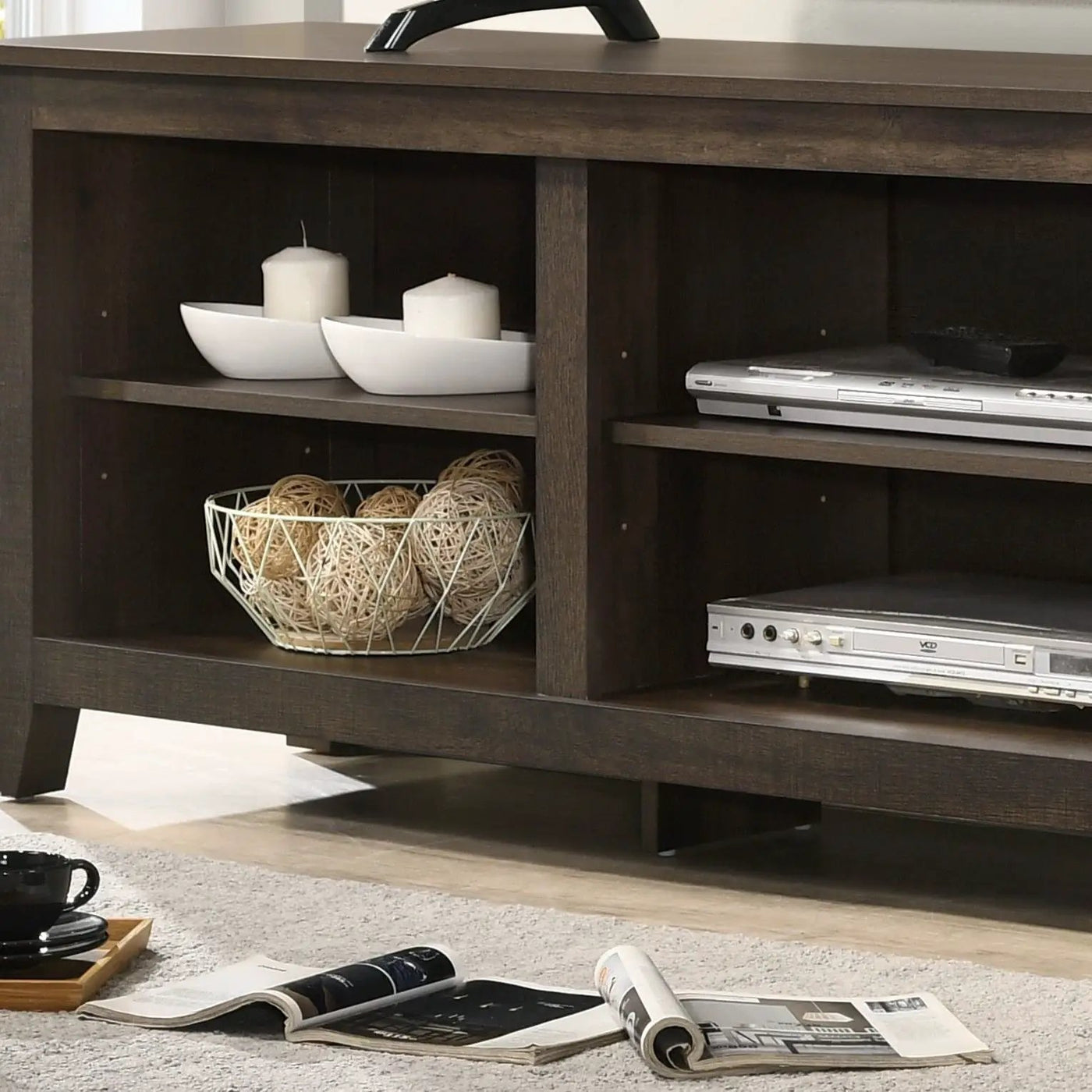 Benito - TV Stand With Open Shelves And Cable Management by Unique Piece Furniture