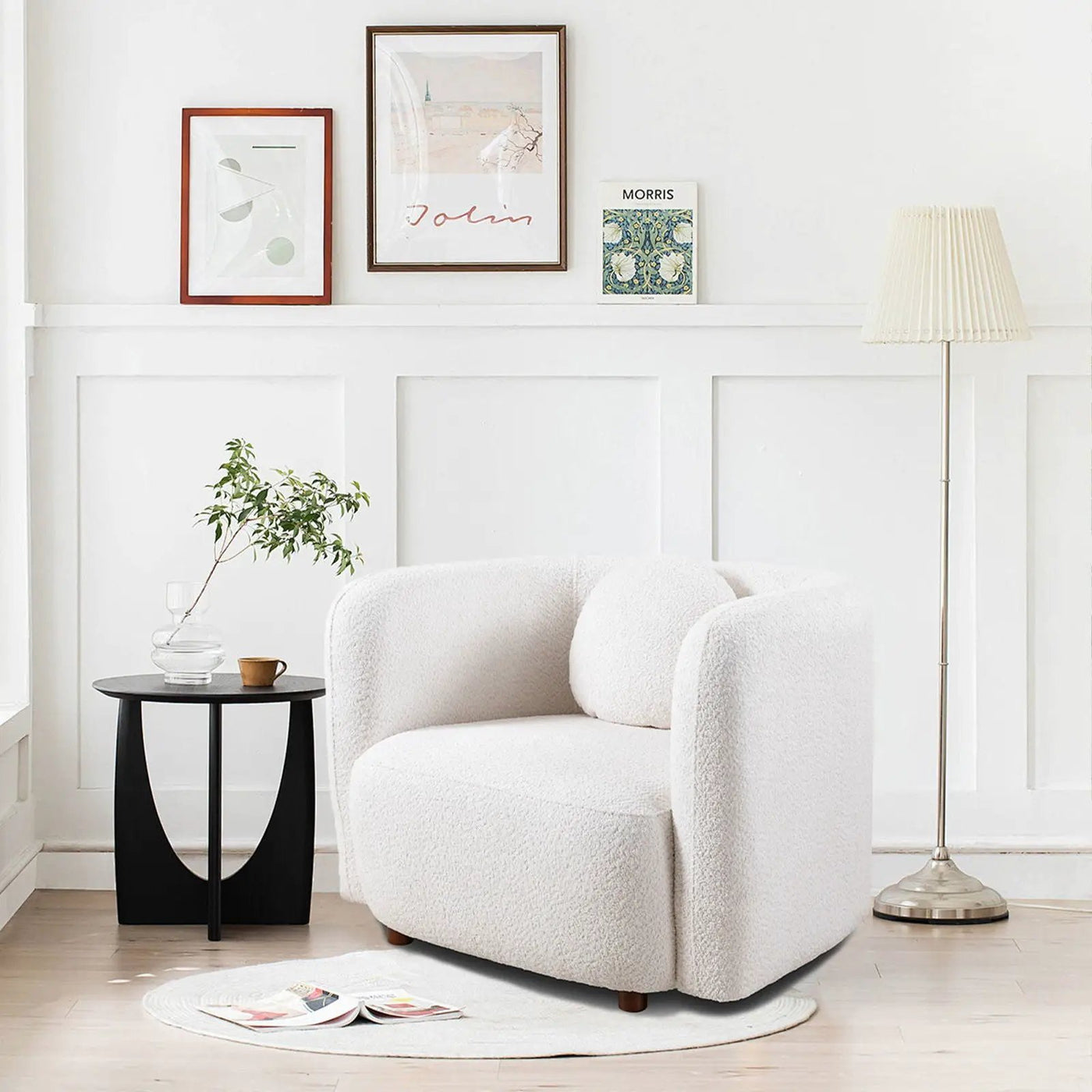 Japandi Style Accent Square Chair by HouseOfZazla
