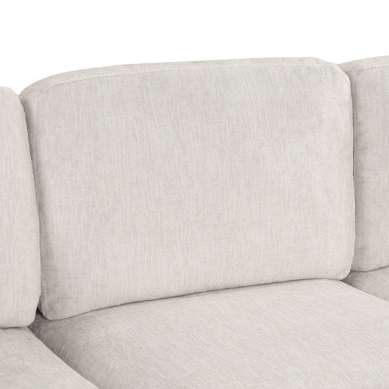 Contemporary U - Shaped Sectional Sofa With Movable Storage Ottoman by HouseOfZazla