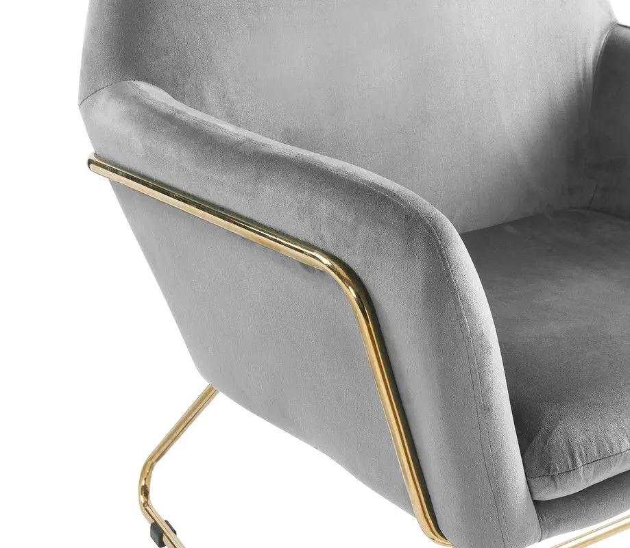 Keira - Accent Chair With Metal Base by HouseOfZazla