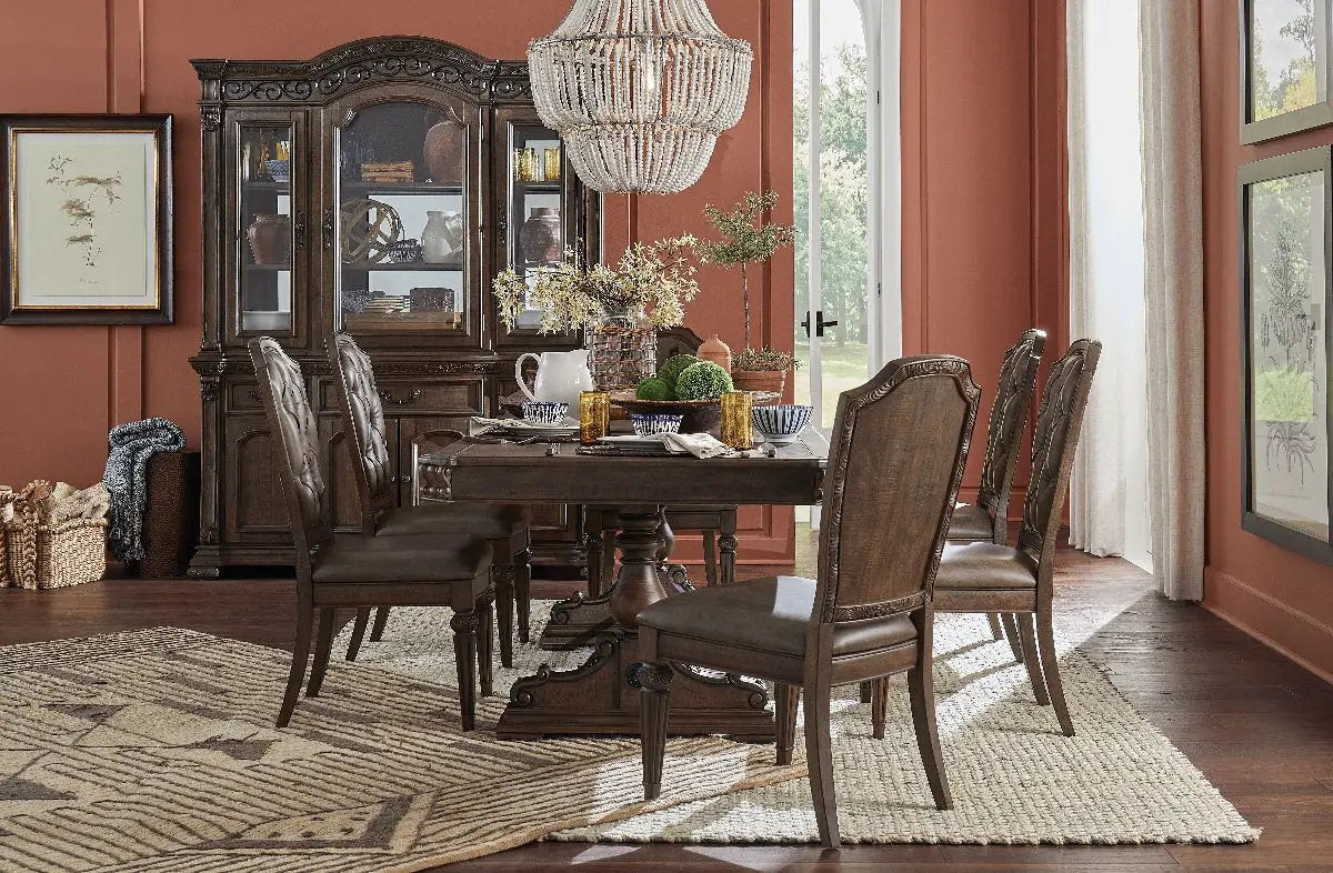 Durango - Trestle Dining Table - Willadeene Brown by Unique Piece Furniture