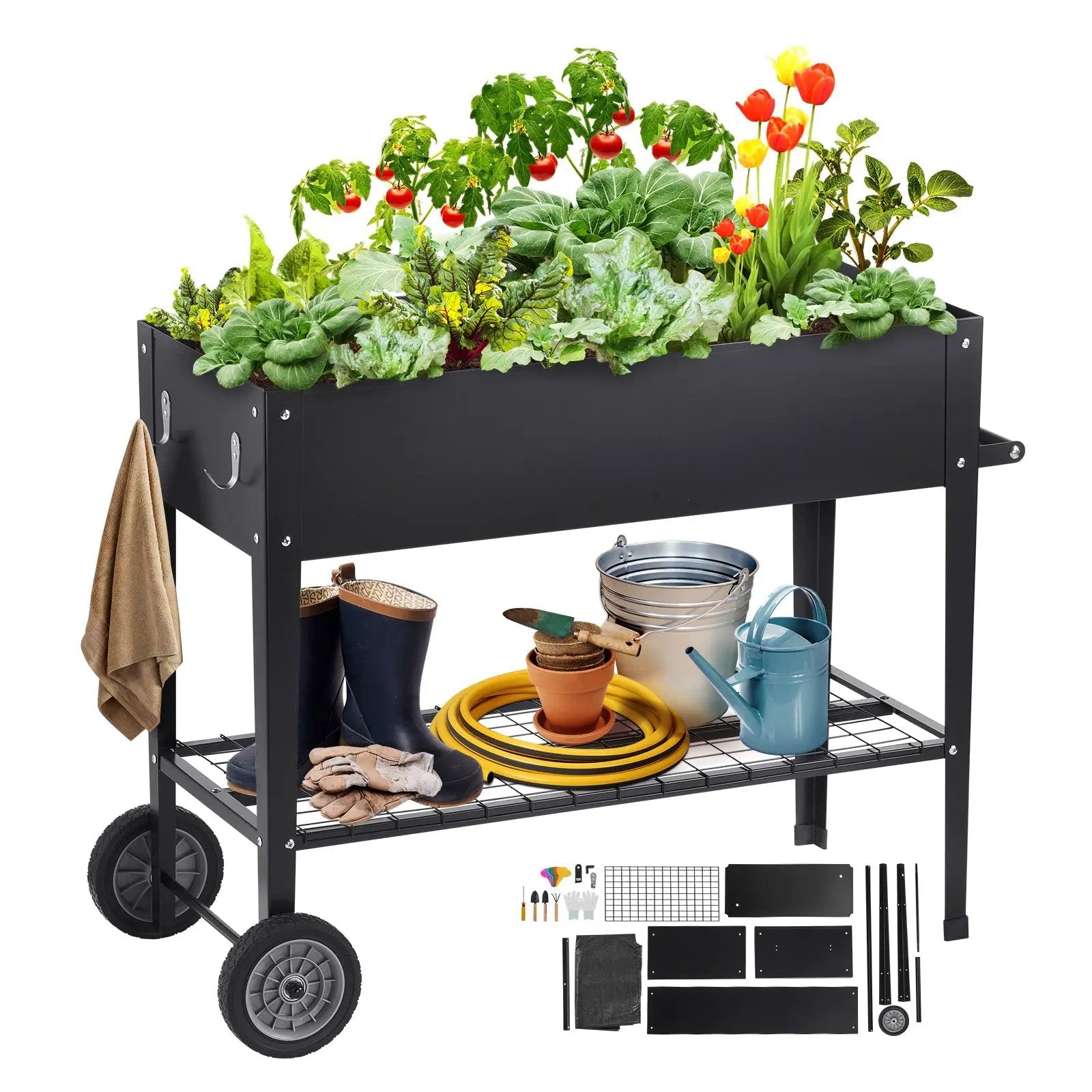 Raised Garden Bed - Elevated Metal Planter Box by HouseOfZazla