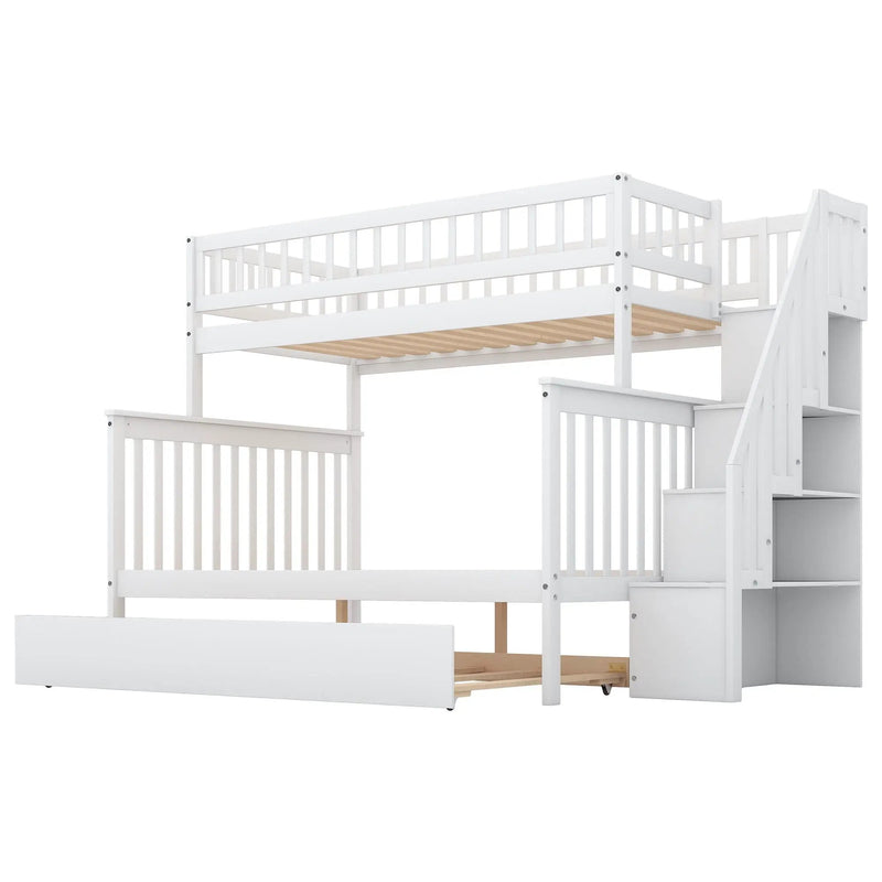 Bunk Bed With Staircase by HouseOfZazla
