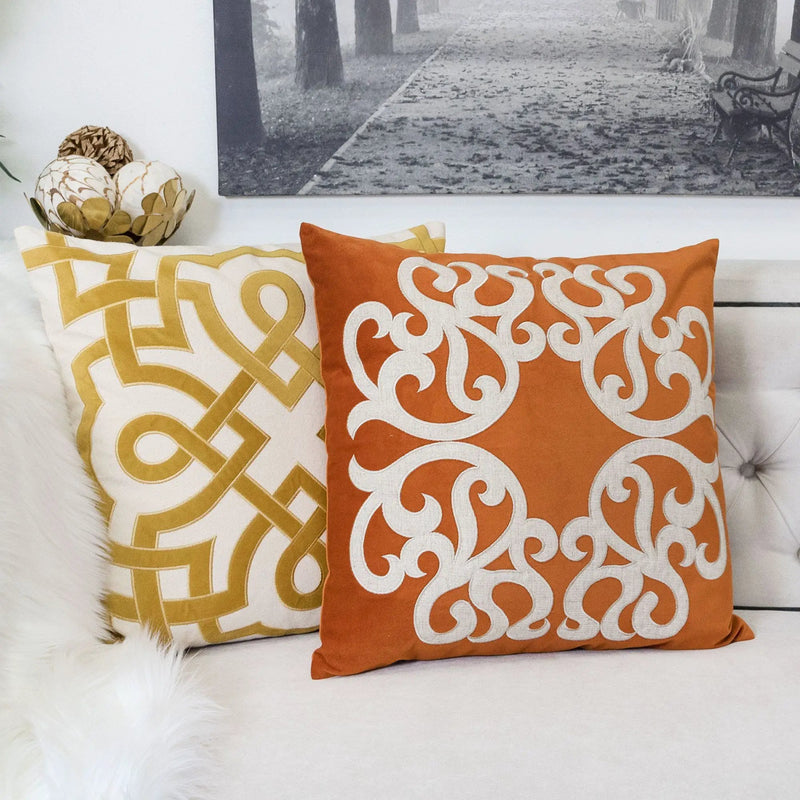 Dora - Pillow Cover With Matching Back by HouseOfZazla