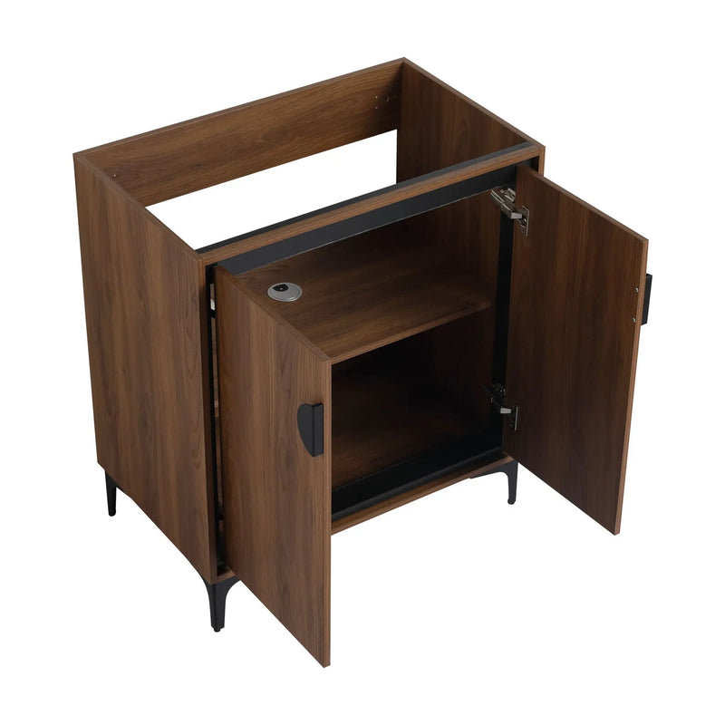 Modern Bathroom Vanity Storage Cabinet With Soft Closing Doors And Engineered Wood Construction by Unique Piece Furniture