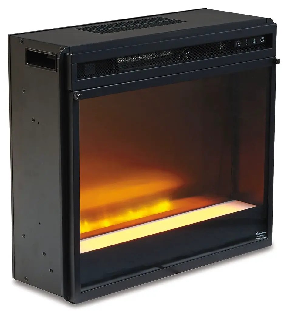 Entertainment Accessories - Fireplace Insert Glass/Stone - Black by Unique Piece Furniture
