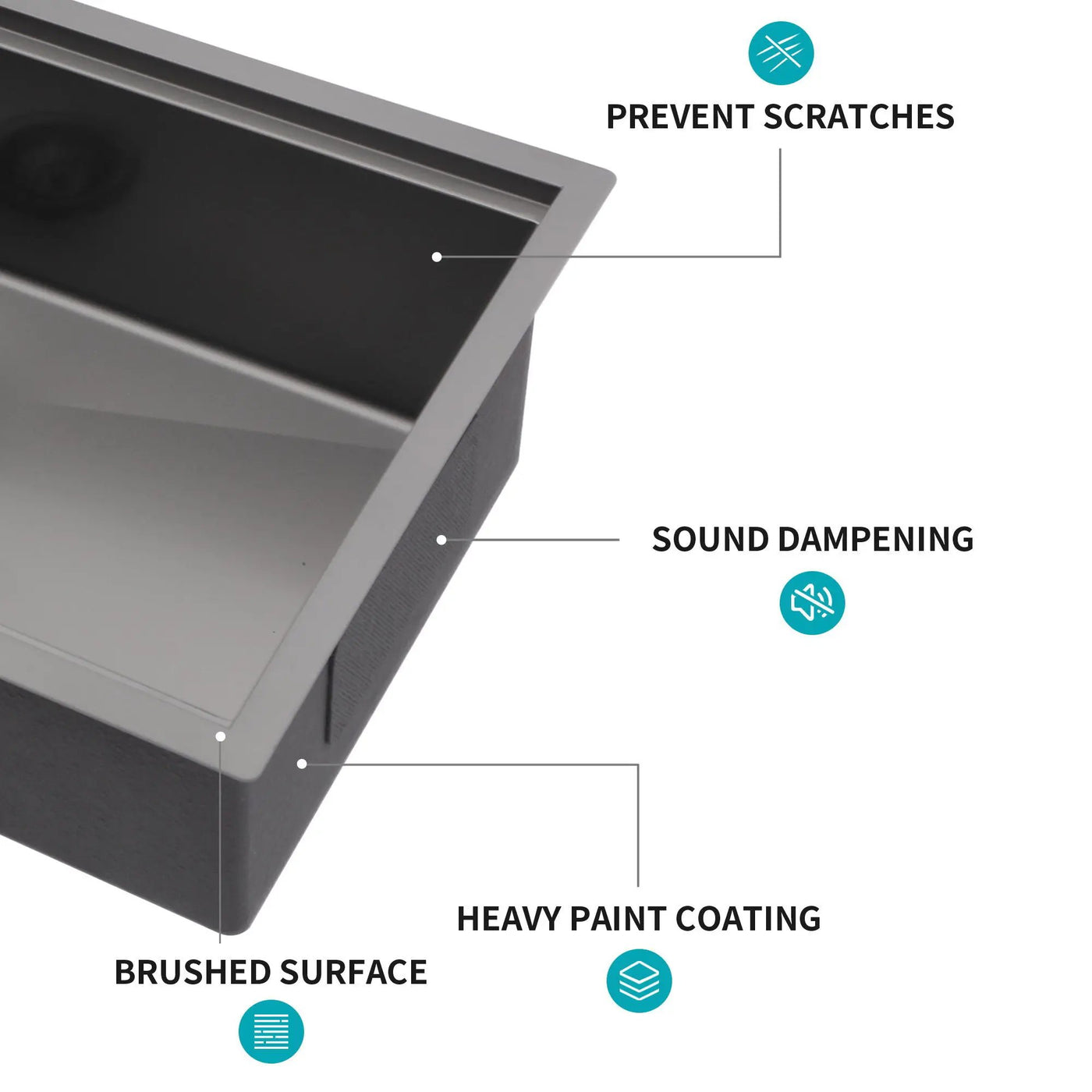 Workstation Kitchen Sink, Single Bowl Undermount by HouseOfZazla