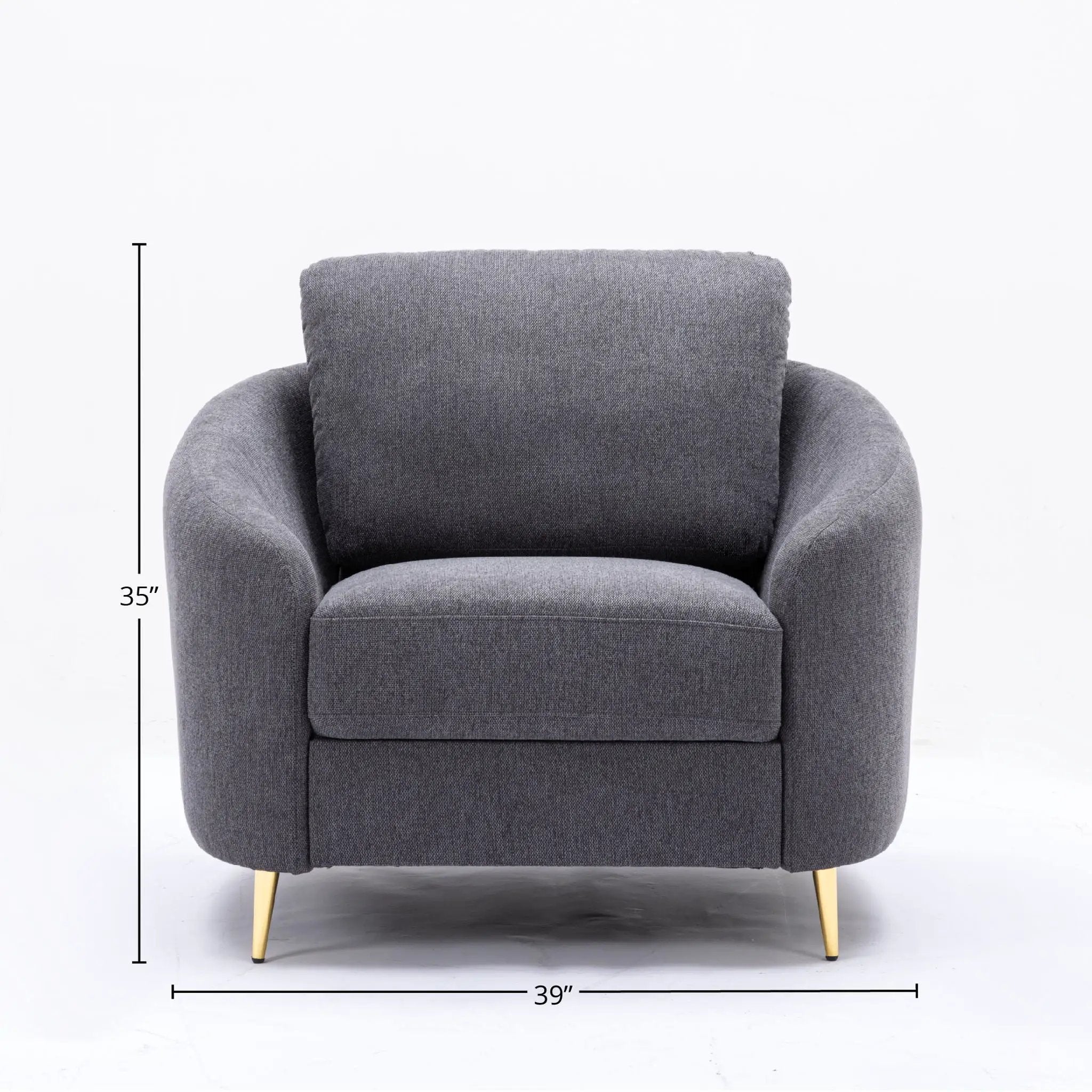 Yuina - Linen Chair - Gray by Unique Piece Furniture