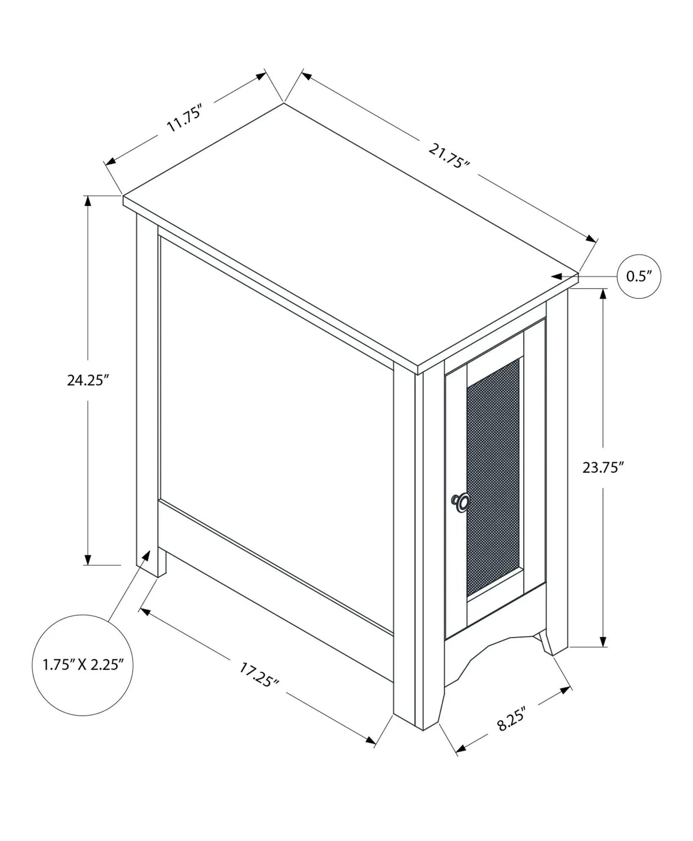 Accent End Table Transitional Versatile Design by HouseOfZazla