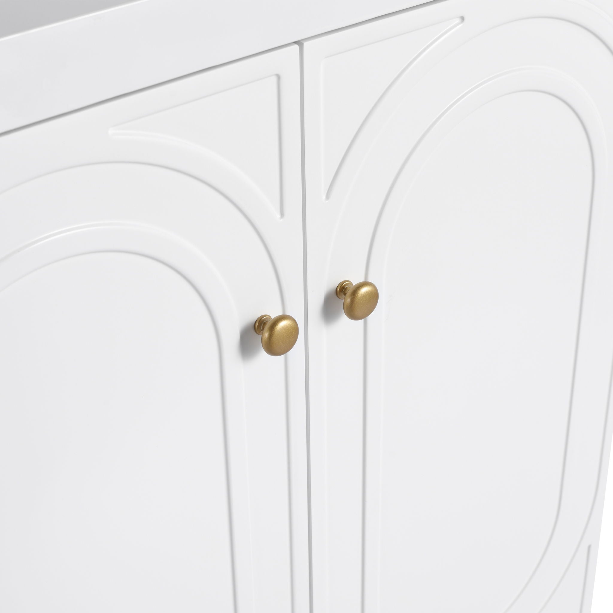 Modern Freestanding Bathroom Vanity With Soft Close Cabinet Doors by HouseOfZazla