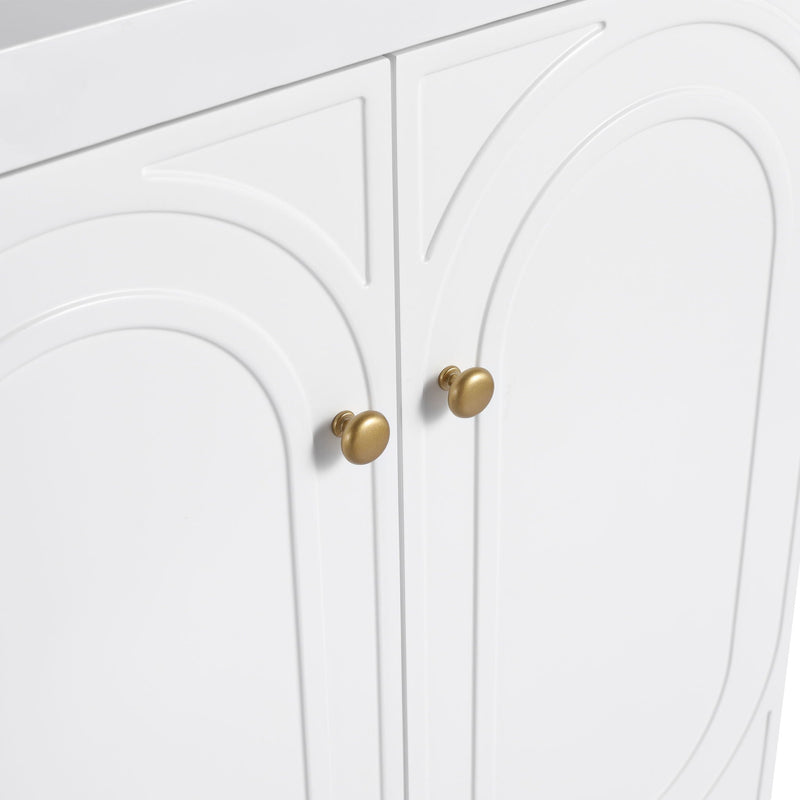 Modern Freestanding Bathroom Vanity With Soft Close Cabinet Doors by HouseOfZazla