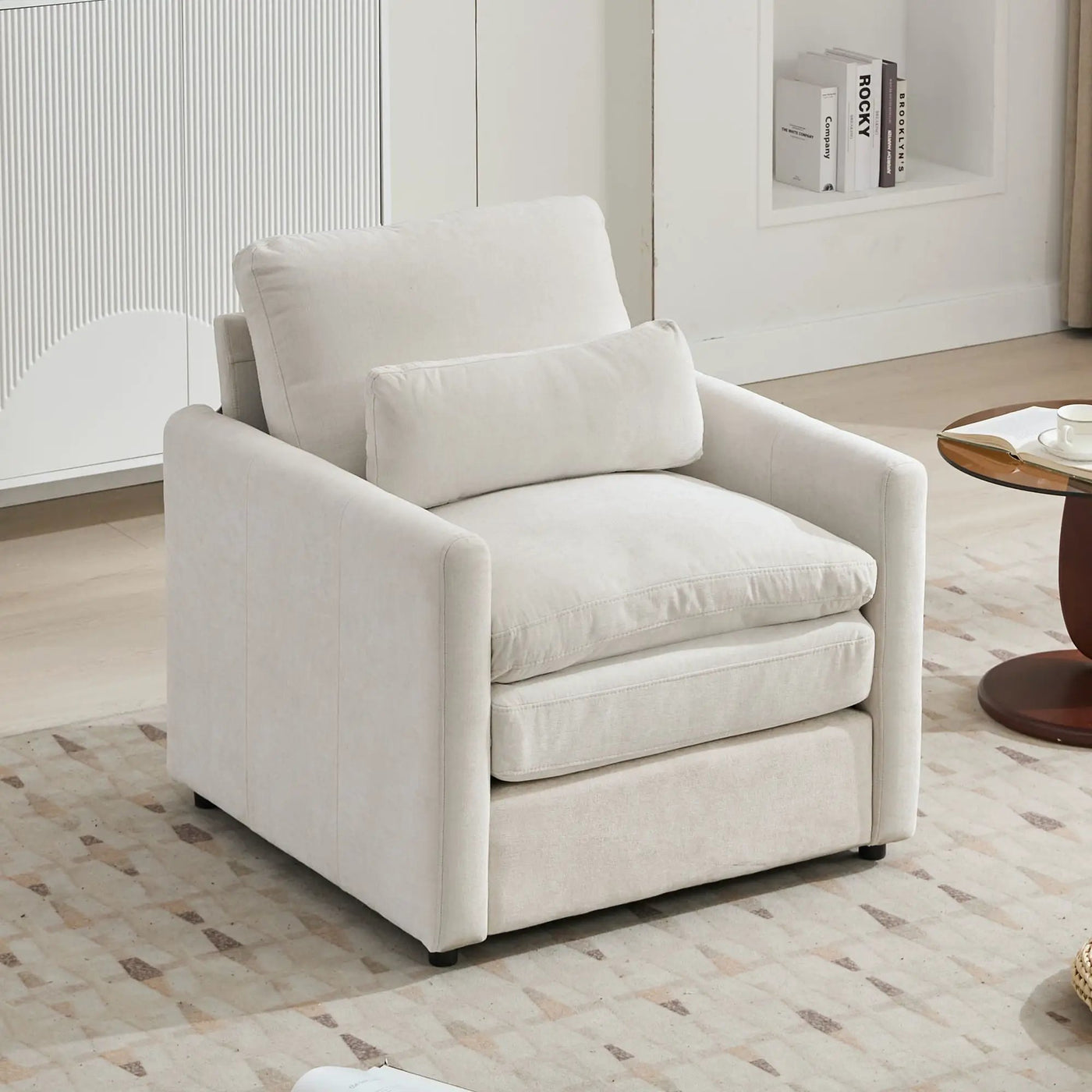Cozy Upholstered Cushion Armchair For Living Room by Unique Piece Furniture