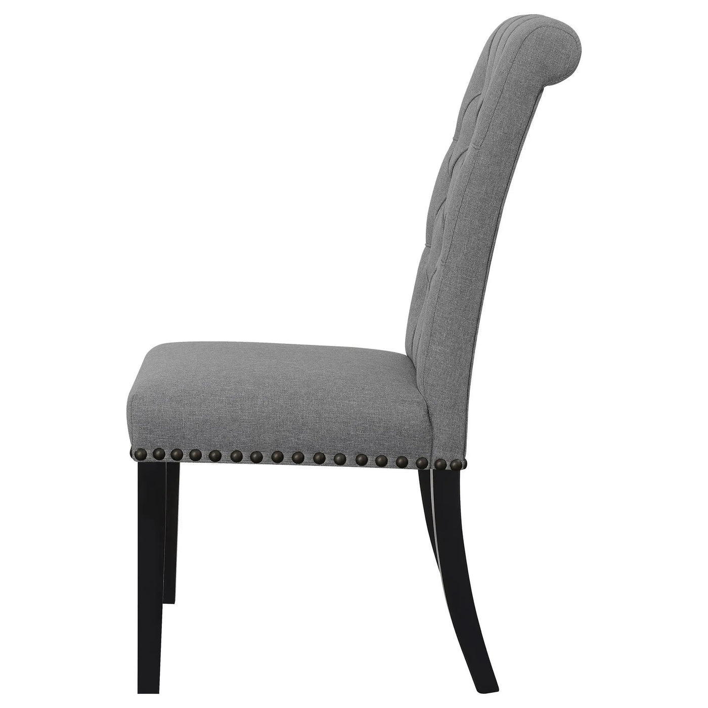 Tufted Rolled Backrest Side Chairs (Set of 2) by HouseOfZazla