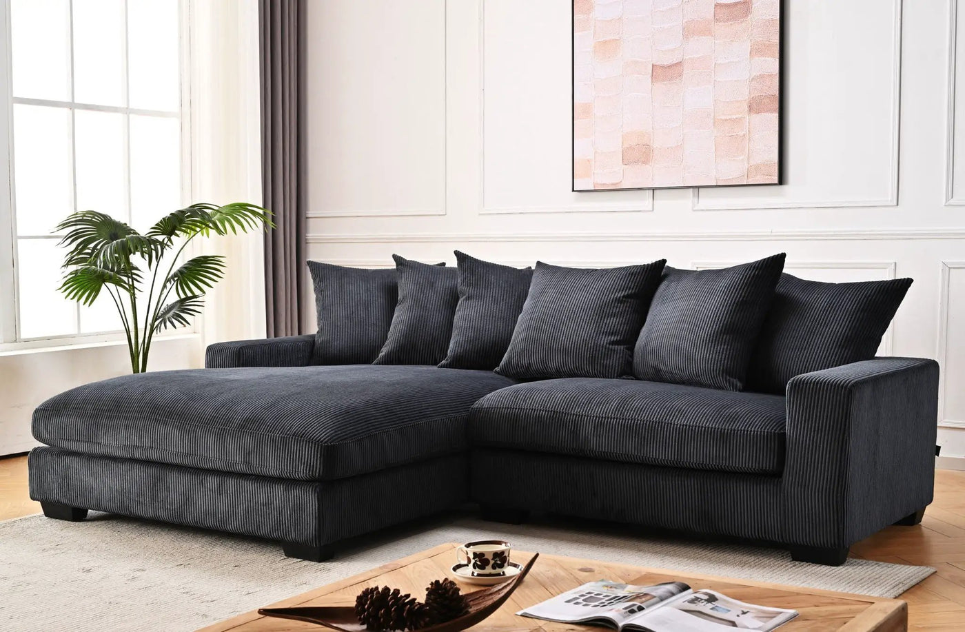 Luxe - Oversized 2 Piece Sectional Couches For Living Room, L Shaped Sofa With Chaise by Unique Piece Furniture