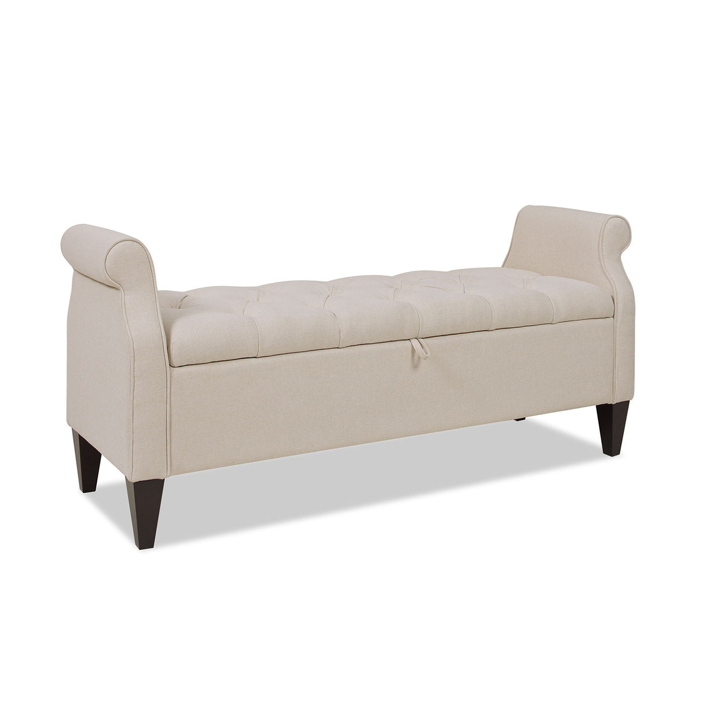 Jacqueline - Tufted Roll Arm Storage Bench by HouseOfZazla
