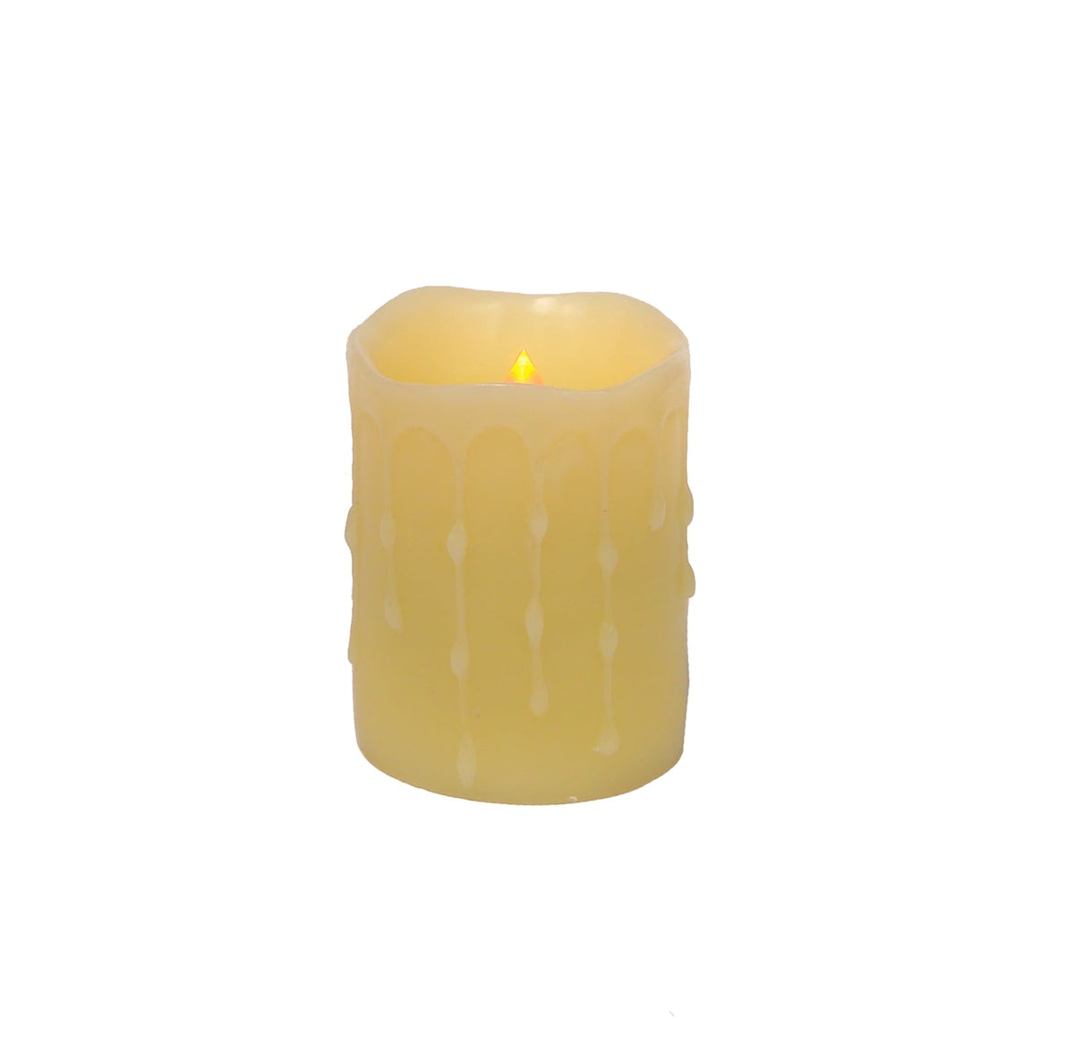 LED Dripping Wax Pillar Candles (Set of 4), photo 2 of 2