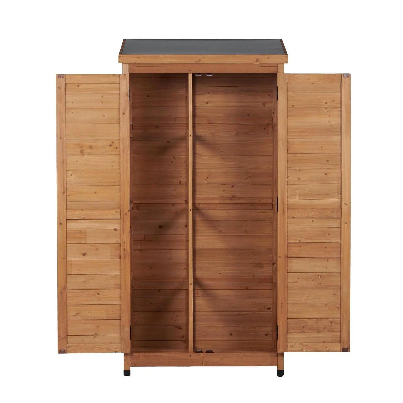 Outdoor Storage Shed With Vertical Tool Cabinet For Backyard by HouseOfZazla