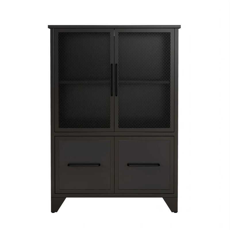 Storage Cabinet With 4 Iron Doors by HouseOfZazla