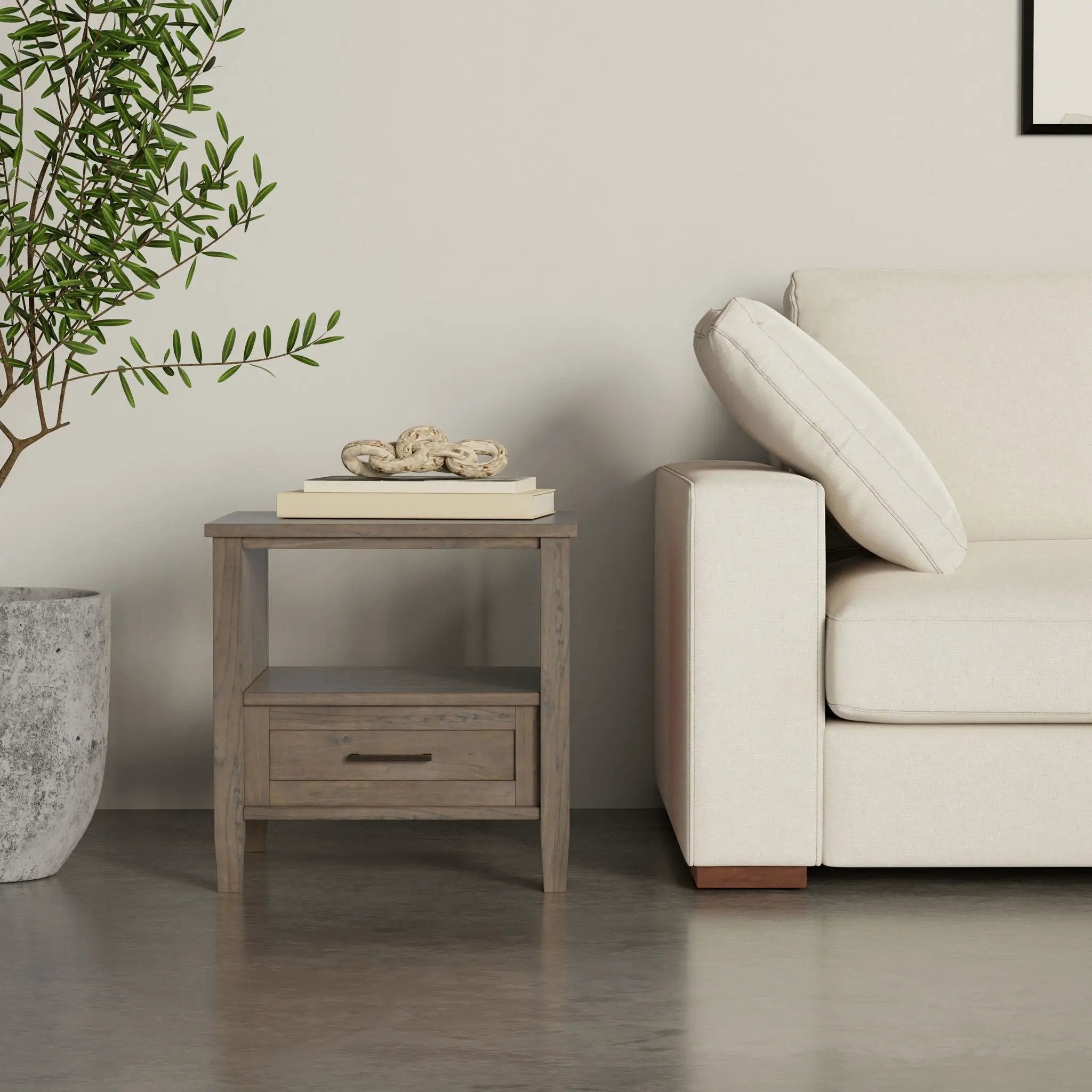 Ela - End Table - Brown by HouseOfZazla