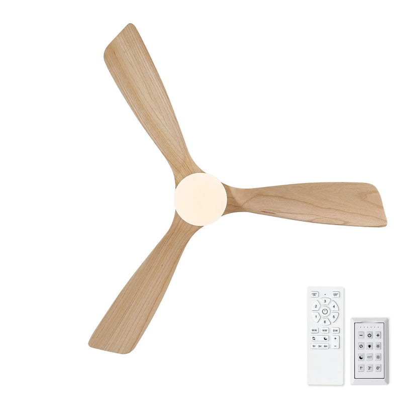 Low Profile Flush Mount Intergrated LED Ceiling Fan With Light And Silent Reversible Motor by HouseOfZazla