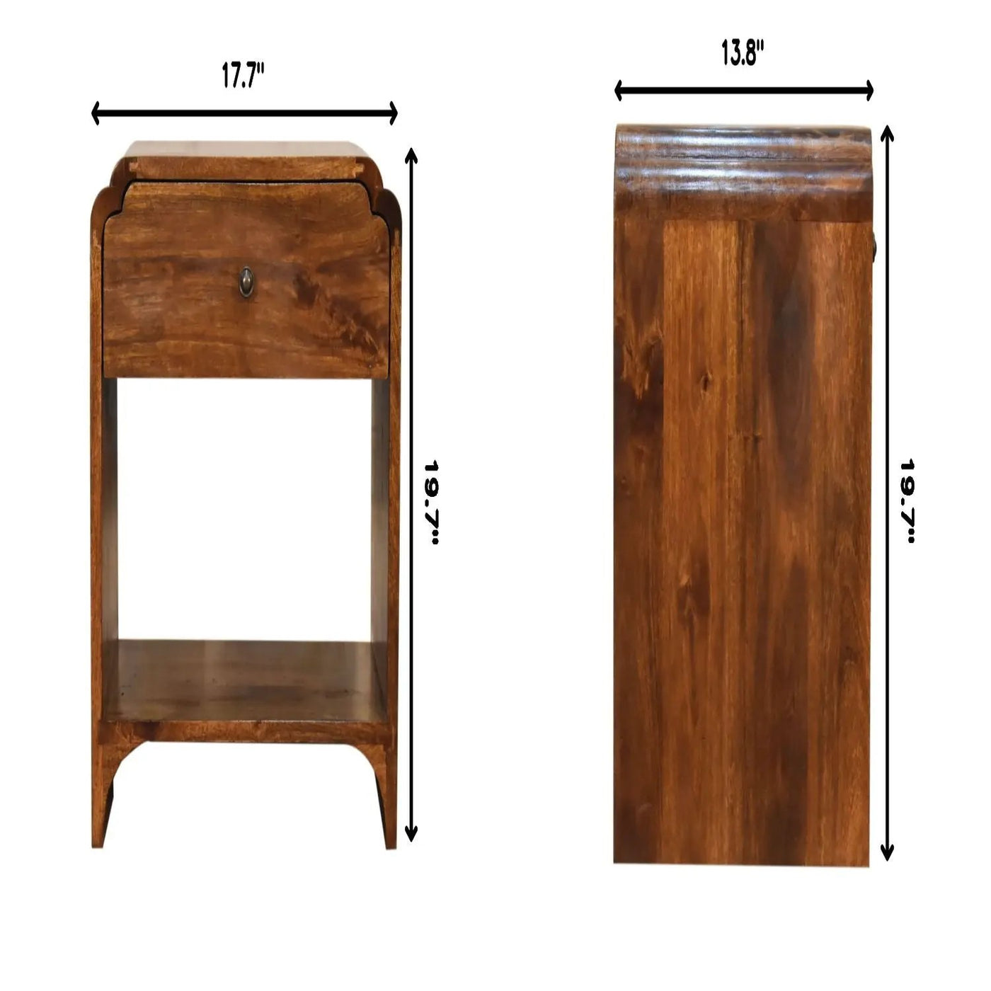 Newton - Nightstand With A Drawer And Open Shelf by Unique Piece Furniture