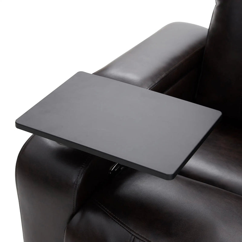 Power Motion Recliner With USB Charging Port And Hidden Arm Storage 2 Convenient Cup Holders Design And 360 Degree Swivel Tray Table by HouseOfZazla
