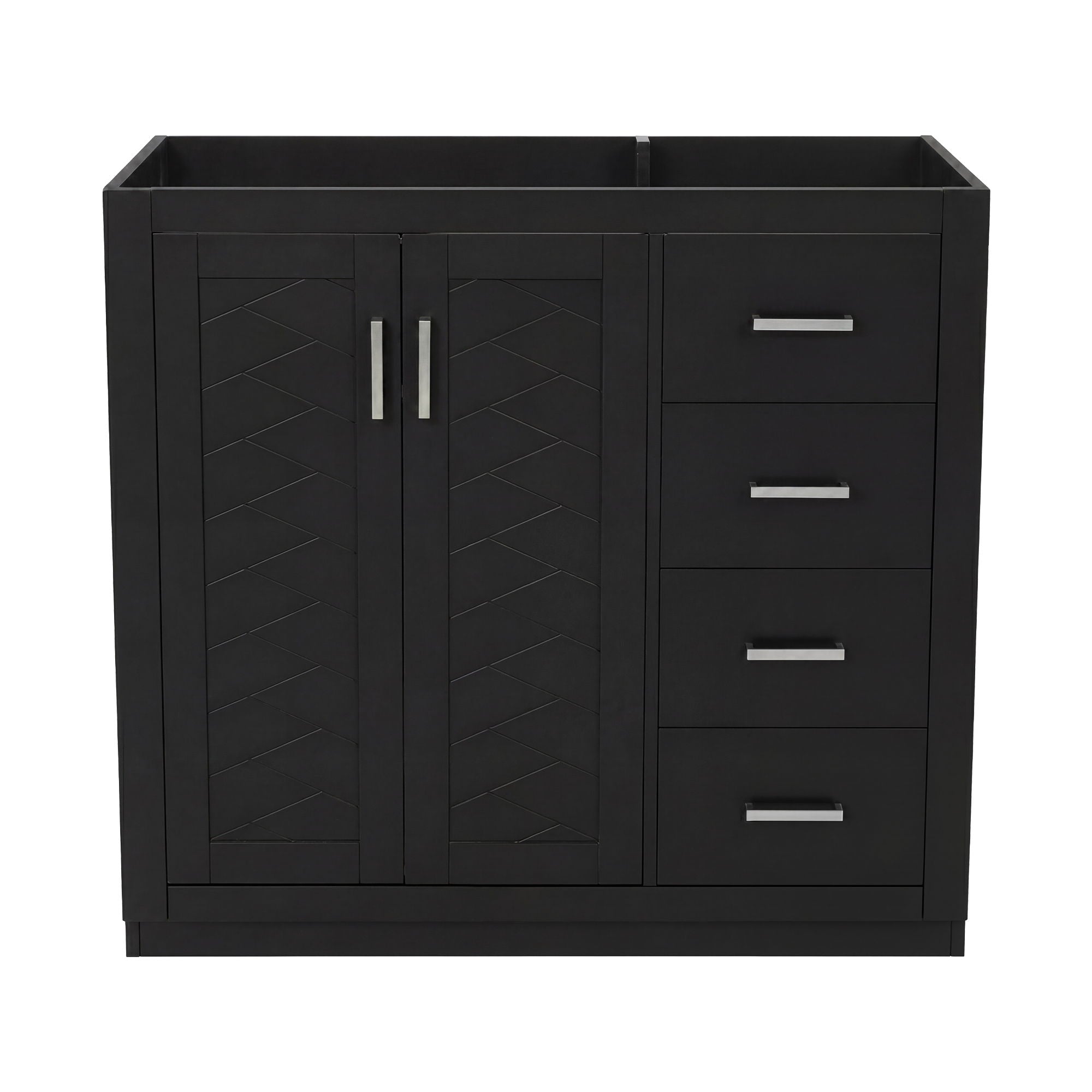 Retro Style Bathroom Vanity, 3 Drawers & Soft Closing Doors by HouseOfZazla