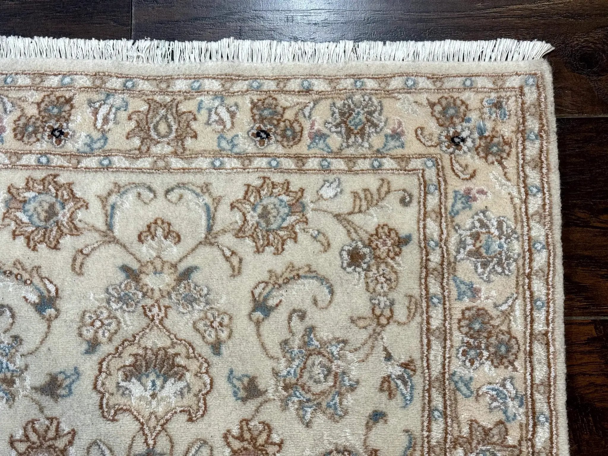 Small Persian Tabriz Rug 2.6 x 3.8, Vintage, Wool and Silk Highlights, Fine 225 KPSI by Jewel Rugs